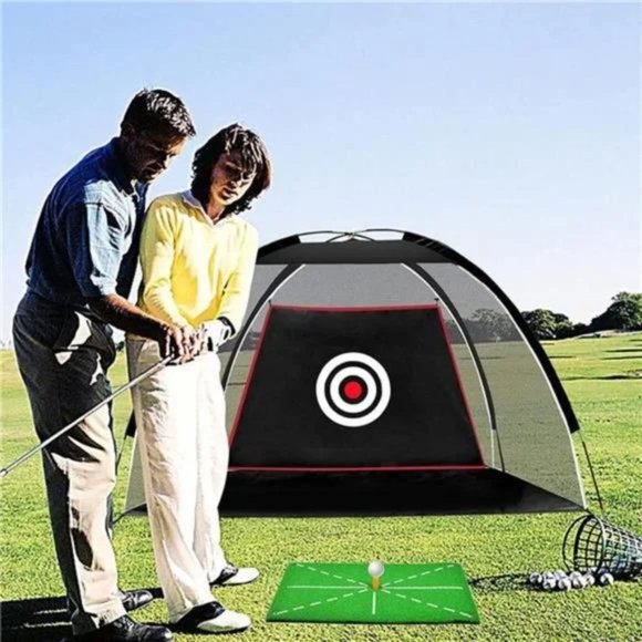 Black Golf Practice Net Set Golf Nets for Backyard Driving Golf Net - Picture 7 of 8